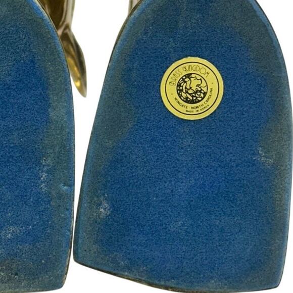 Solid Brass Vintage Korea 'Antelope' 'Gazelle' Head Heavy 7.5" Bookends-Set of 2 - Picture 5 of 6